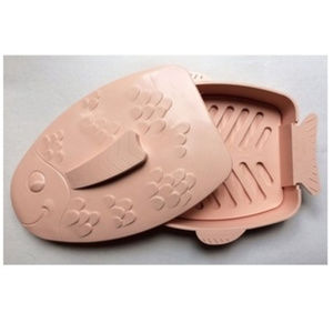 NEW Pink Microwave Fish Cooker
